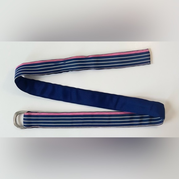 Eliza B Vintage Stripe Fabric Ring Belt - Picture 2 of 3